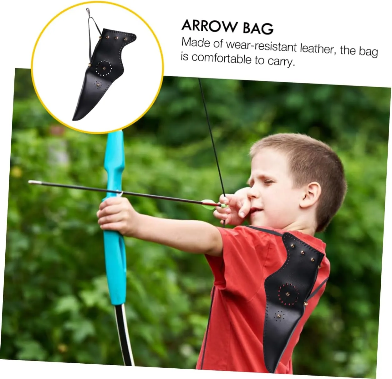 Archery Bag Pocket Quiver Back Quiver for Arrows Quiver Holder Arrows Quiver Bag Hunting Quiver Leather