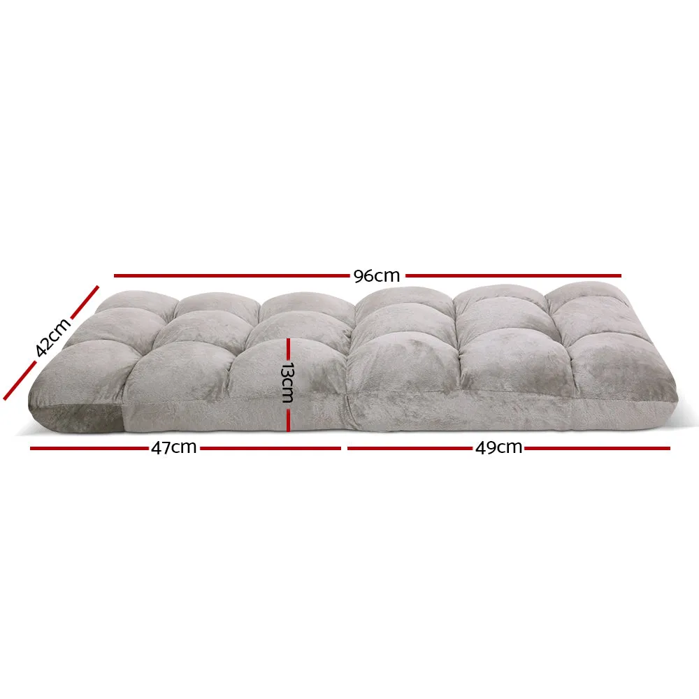 Artiss Floor Sofa Lounge Chair Futon Folding Adjustable Tatami Legless Recliner