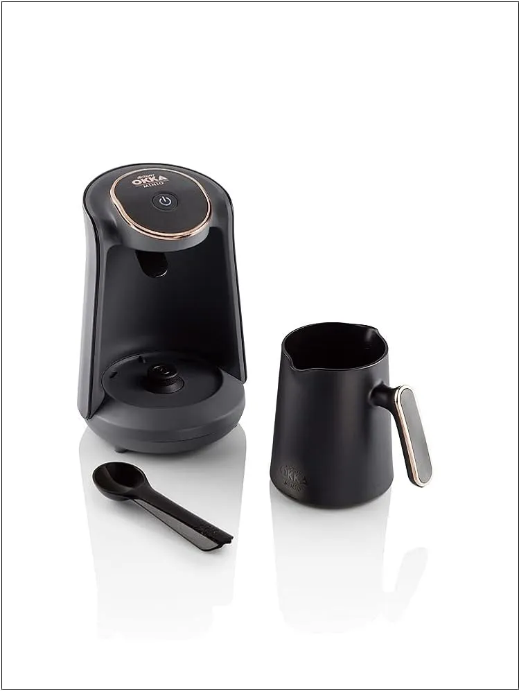 Arzum Okka Minio Automatic Turkish/Greek Coffee Machine, USA 120V UL, 4 cups, Black/Gold