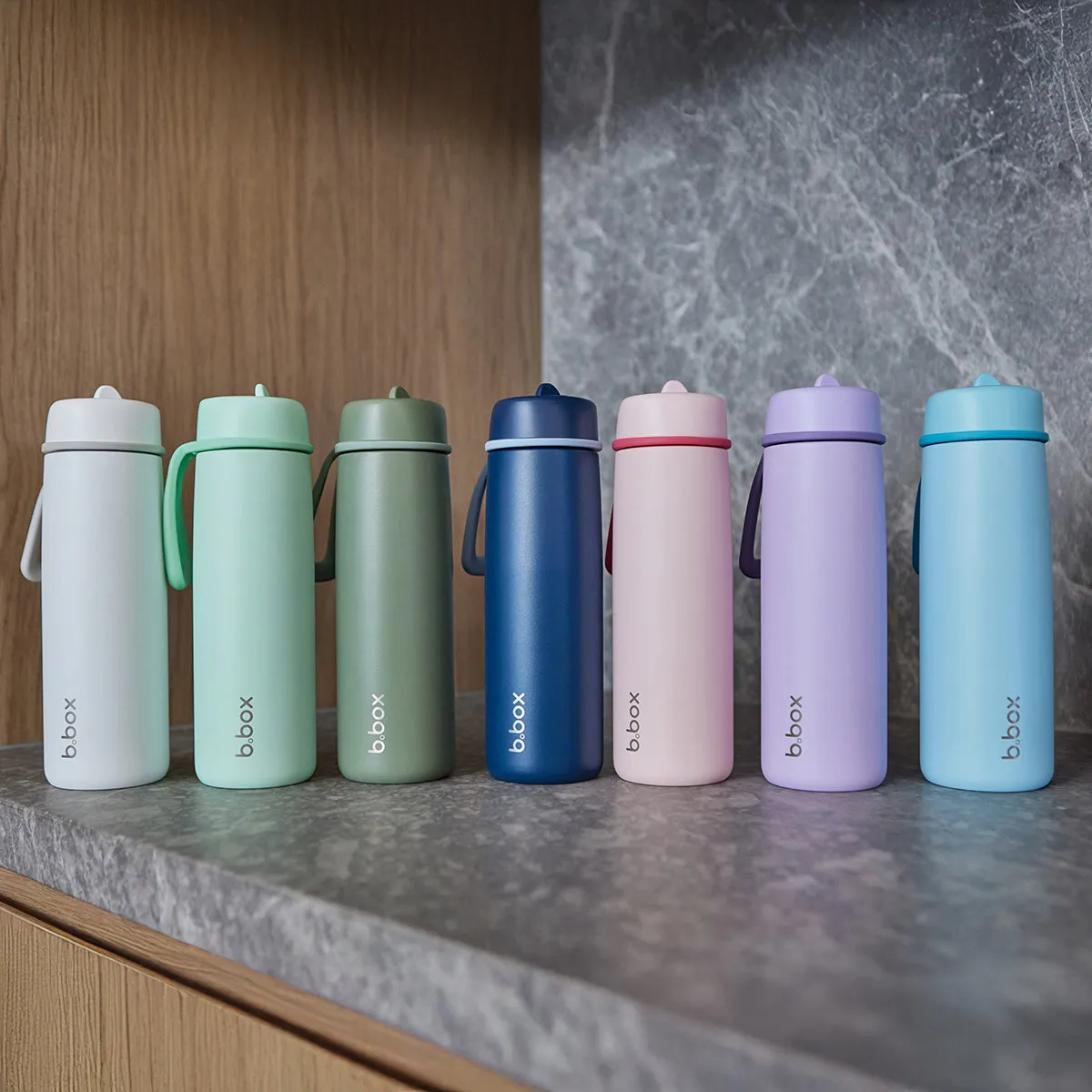 b.box Insulated Flip Top Drink Bottle 690ml - Midnight