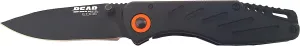 Bear Edge 3-3/8 in. Framelock Folding Knife, 440 High Carbon Stainless Steel Blade, Black Steel Handles, Assisted Opening and Pocket/Boot Clip (61104)