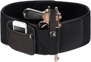 Belly Band Holster for Concealed Carry Holster for Men and Women, Neoprene Waist Band Handgun Carrying System,Hand Gun Holder Fits Glock, Ruger, Sig Sauer, S&W M&P Shield