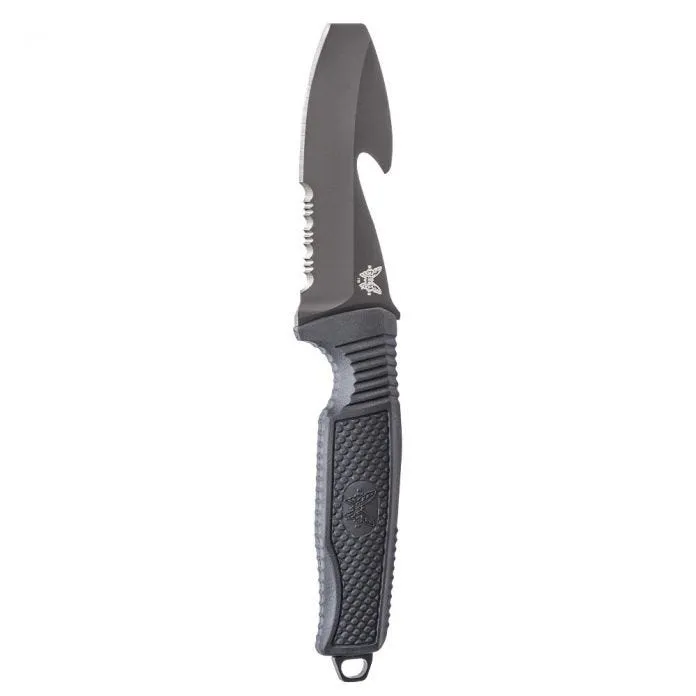 Benchmade 112SBK-BLK H20 Fixed Dive N680 Serrated Blade Knife
