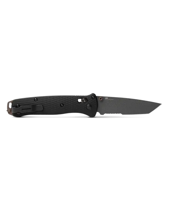 Benchmade 537SGY-03 Bailout Black Aluminum Serrated 3.38" Folding Pocket Knife