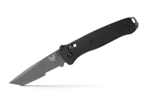 Benchmade 537SGY-03 Bailout Black Aluminum Serrated 3.38" Folding Pocket Knife