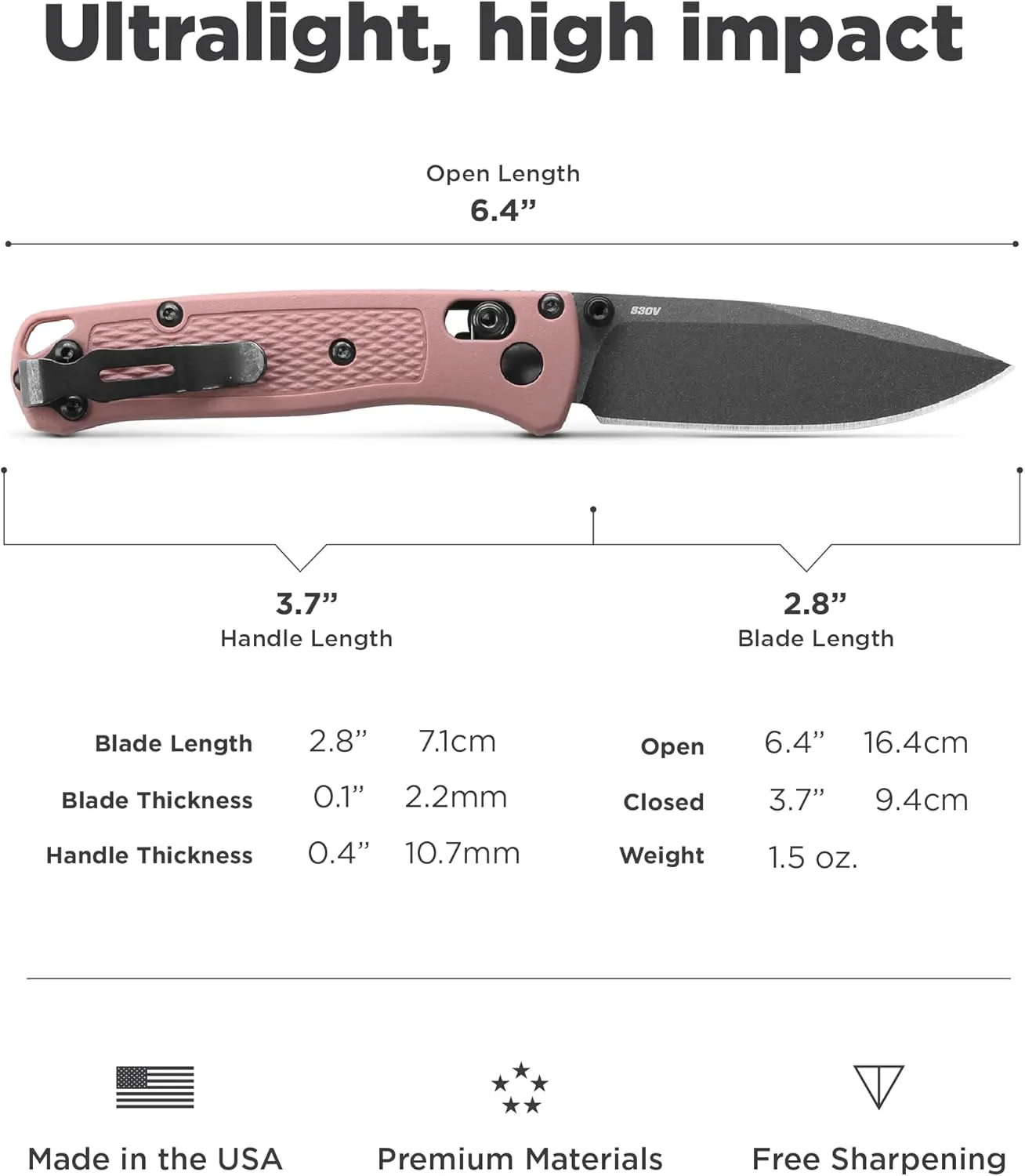 Benchmade Mini Bugout, 533BK-05