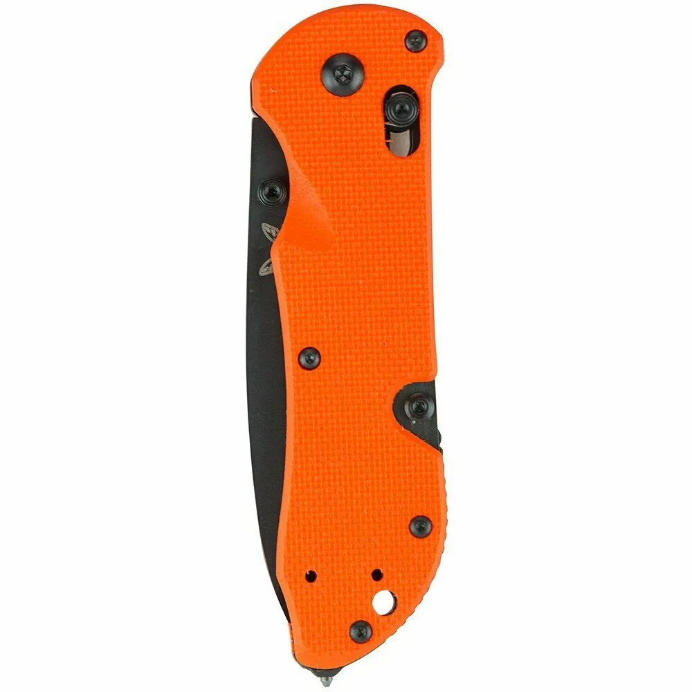 Benchmade Triage 916SBK-ORG Knife, Opposing Bevel Blade
