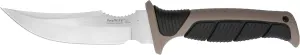 Berghoff EverSlice 7-Inch Stainless Steel Serrated Hunting Knife Soft Grib Handle Comfort Blade Cover - Silver