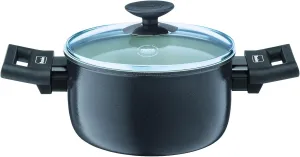 Berndes Alu Specials 013241 Smart Aluminum Cooking Pot with Glass Lid 16 cm, Beige, 31.9 x 19.4 x 11.6 cm