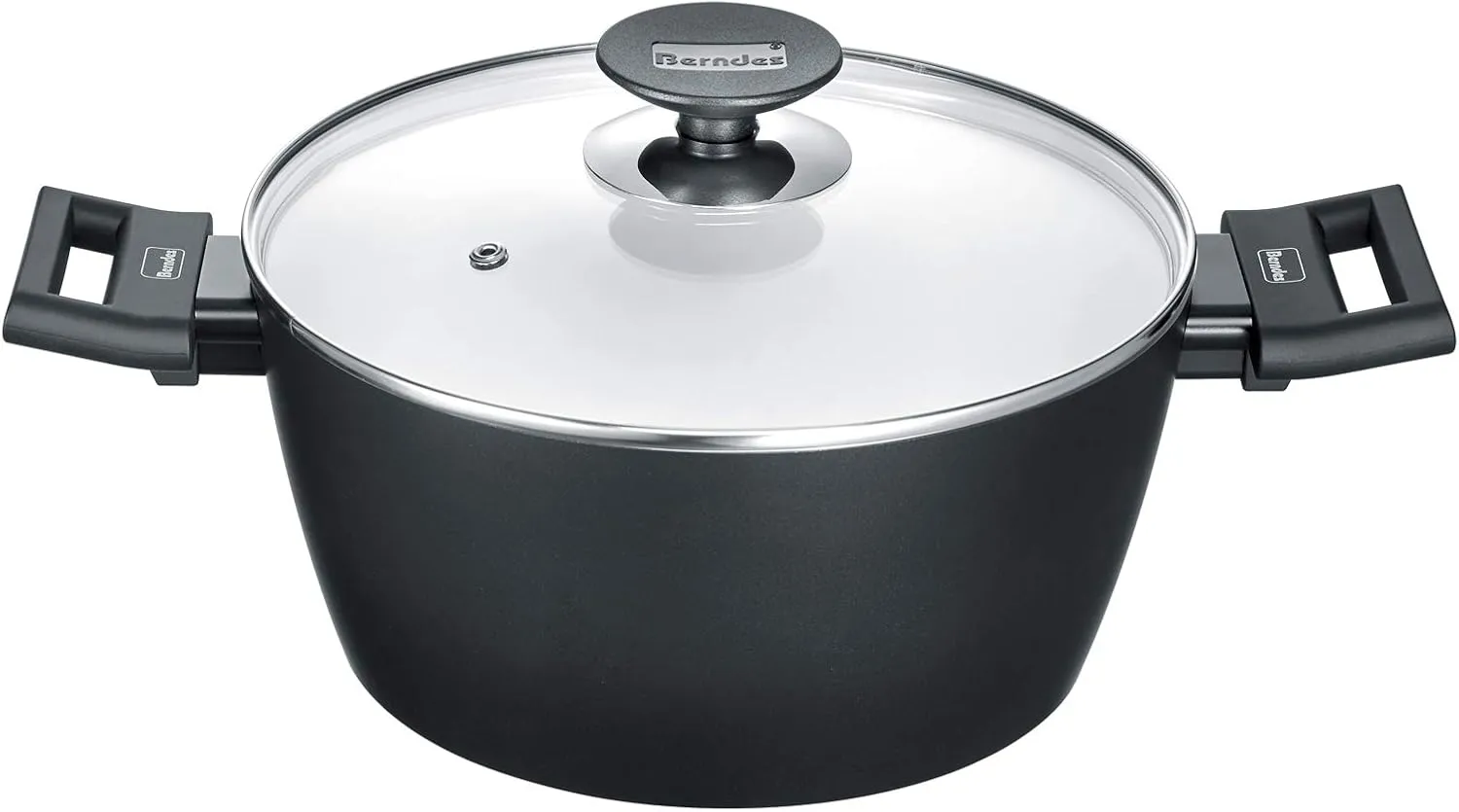 Berndes Aluminium Induction Smart Cooking Pot 24 cm Aluminium Black / White