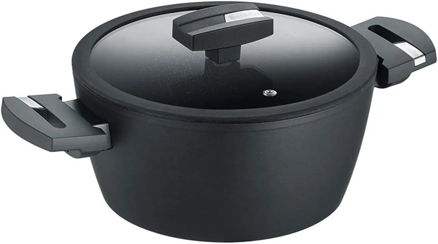 Berndes Balance Induction Enduro Kochtopf Cooking pot 24 cm, wp20, Black
