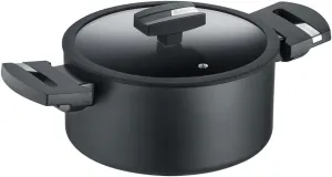 Berndes b.Green Aluminium Recycled Induction Pot 24 cm Cooking Pot Made from 100% Recycled Drinks Cans, Black