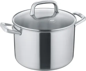 Berndes Tricion Resist 24 cm Cooking Pot with Lid 7.5 L Volume Suitable for All Hobs Including Induction Non-Stick Coating