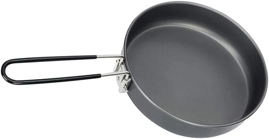 BESPORTBLE Aluminum Camping Frying Pan Cooking Pot Set Non-Stick Surface Compact Design Material