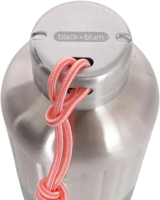 BLACK   BLUM Stainless Steel Explorer Insulated Water Bottle | Leak Proof, Vacuum Hydro Flask | Hot or Cold Drinks Tumbler | Olive, 21 oz / 650 ml