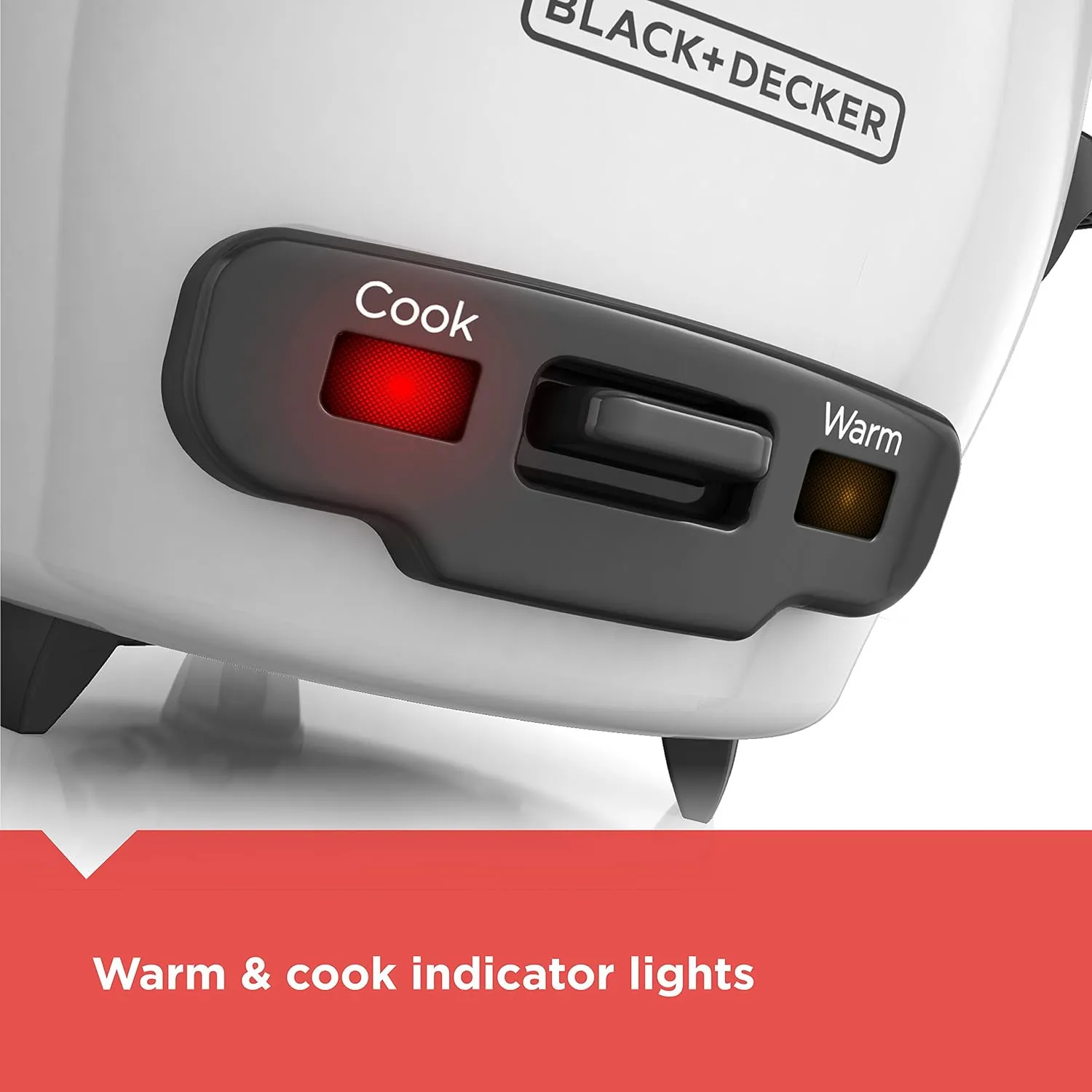 BLACK DECKER 3-Cup Rice Cooker, 1.5-cup Uncooked Rice, 3 Cups Cooked, Steaming Basket, Removable Non-Stick Bowl, One Touch