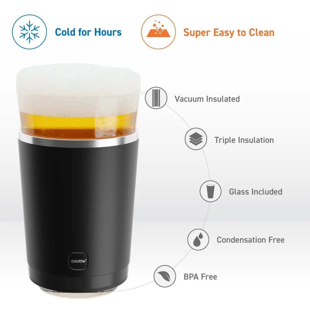 Black Insulated Beer Sleeve