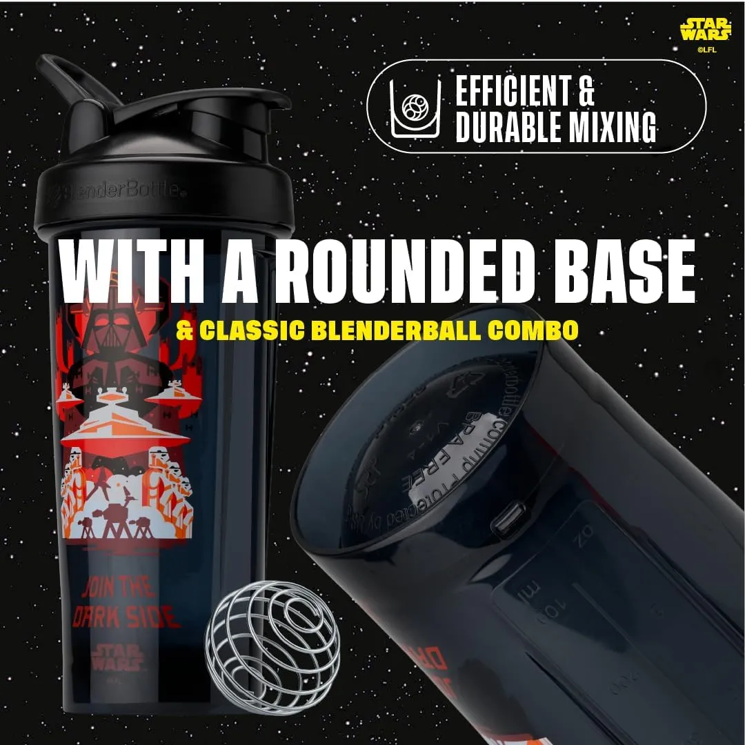 BlenderBottle Star Wars Shaker Bottle Pro Series Perfect for Protein Shakes and Pre Workout, Join the Dark Side, 28-Ounce