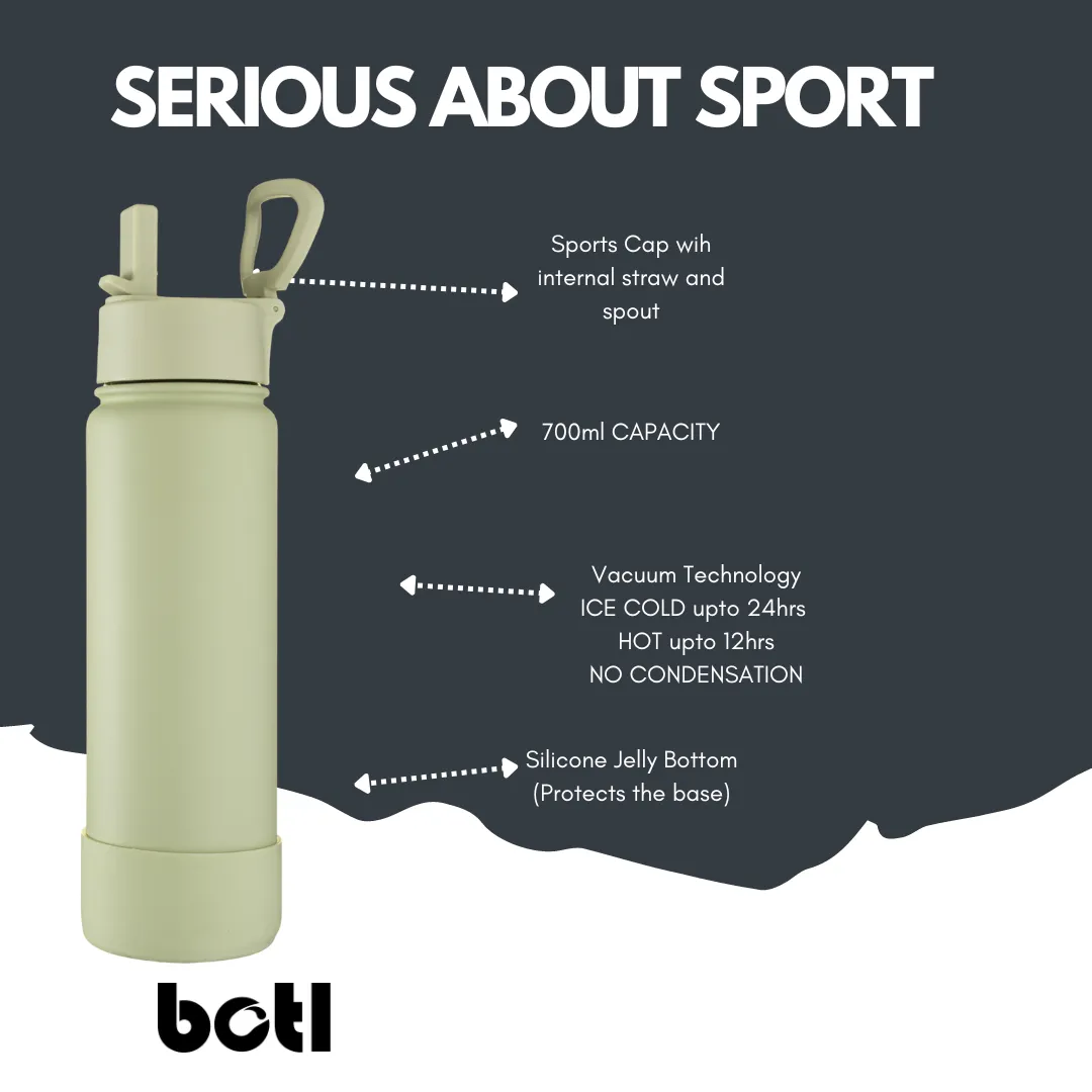 Botl 700ml Epic stainless steel vacuum bottle - Bone