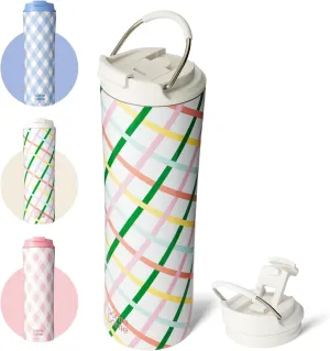 BOTTLE BOTTLE Insulated Water Bottle Coffee Tumblers with Dual-use Lid and Straw Double Walled Iced Travel Coffee Mug for Woman and Man 24oz Stainless Steel Tumbler with Handle