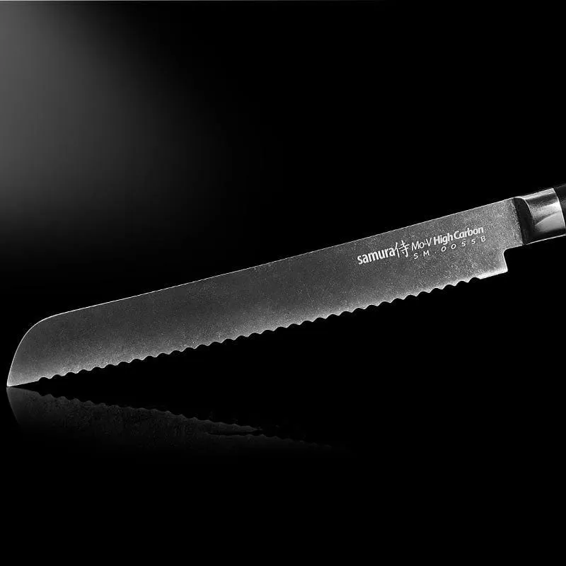 Bread Knife 9.06 inch MO-V STONEWASH - SAMURA