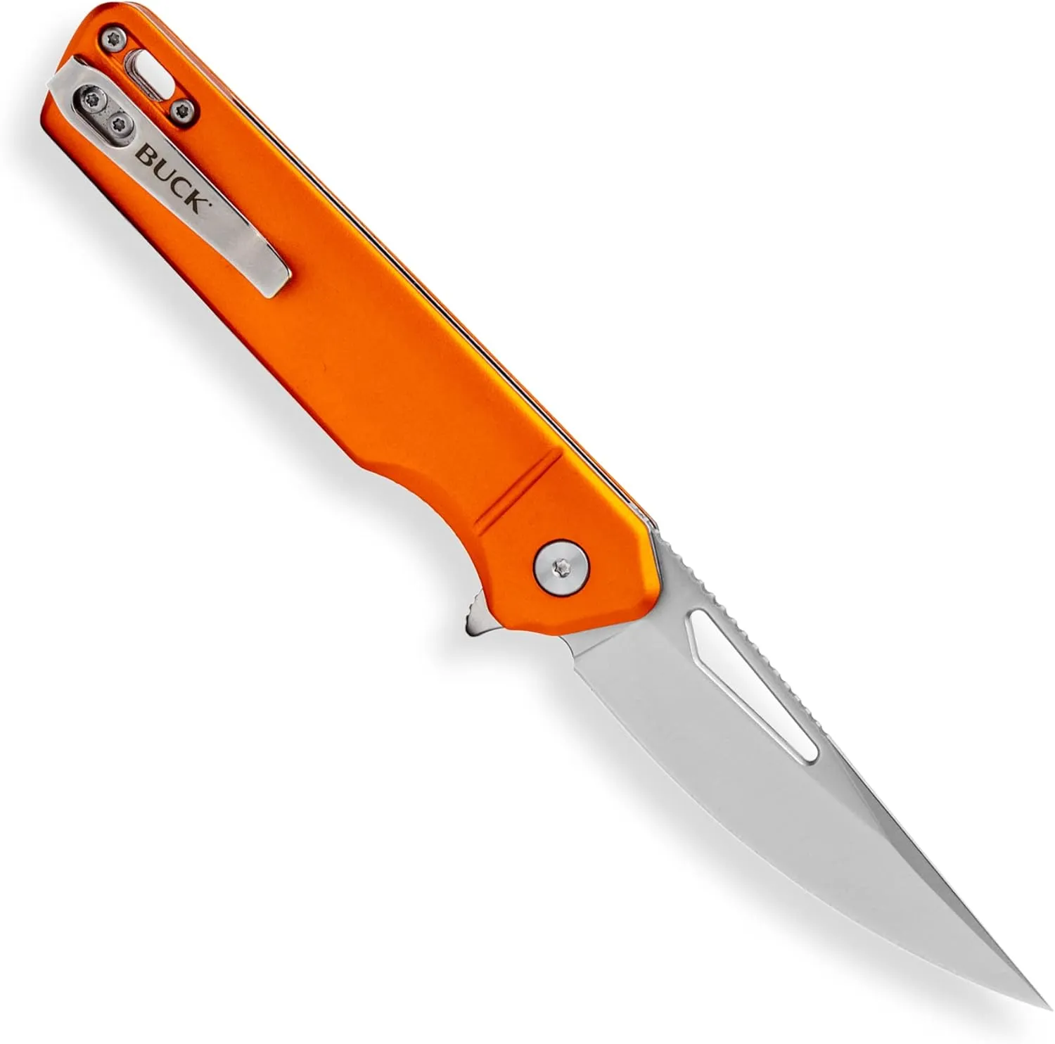 Buck Knives 239 Infusion Folding Pocket Knife with Drop Point Blade, Aluminum Handle, Pocket Clip
