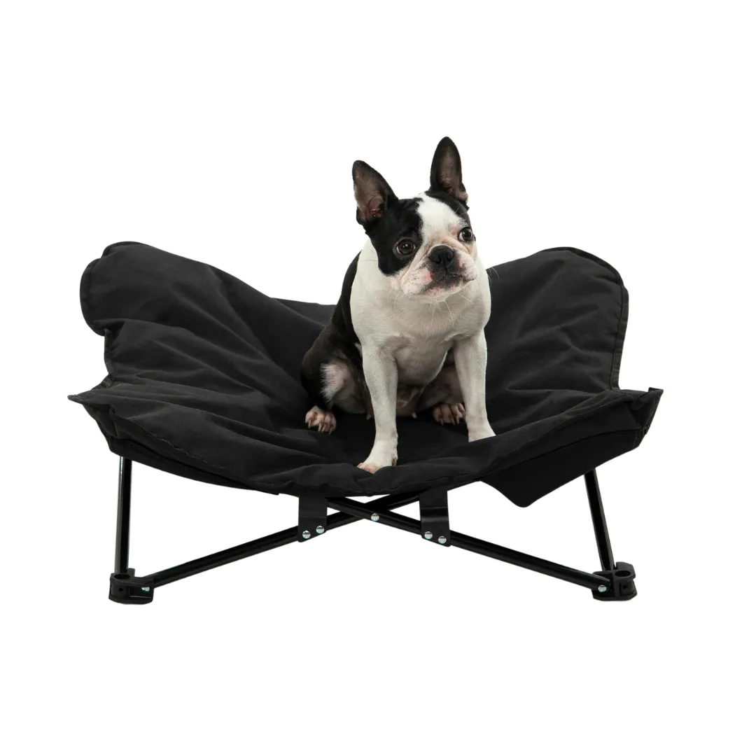 Butterfly Portable Folding Outdoor Pet Chair - Black