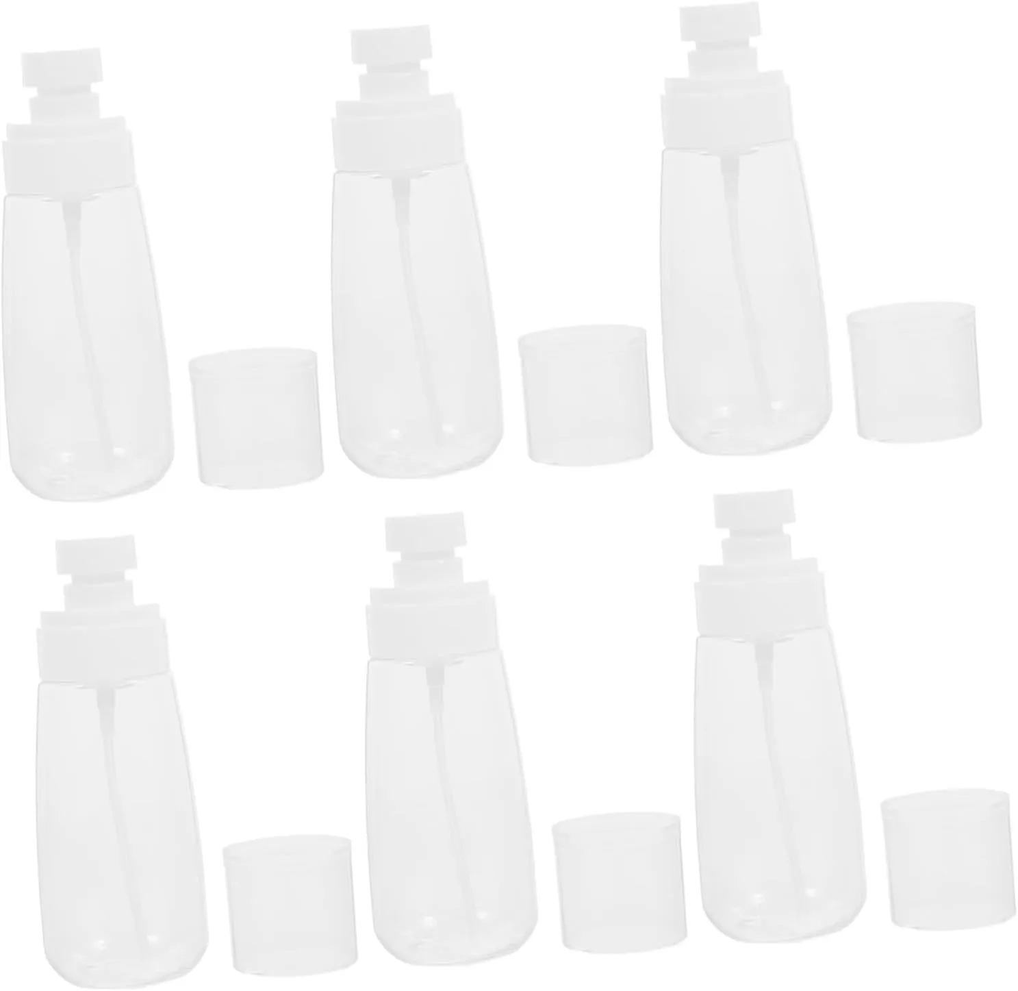 Cabilock Portable Travel Spray Bottles Set 6 Pack Refillable Perfume Bottles Continuous Mist Fine Mist Sprayer Leakproof for Hand Perfume Face Wash