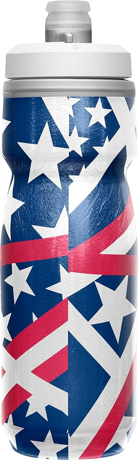 CamelBak Podium Chill Insulated Bike Water Bottle - Easy Squeeze Bottle - Fits Most Bike Cages - 21oz, U.S.A