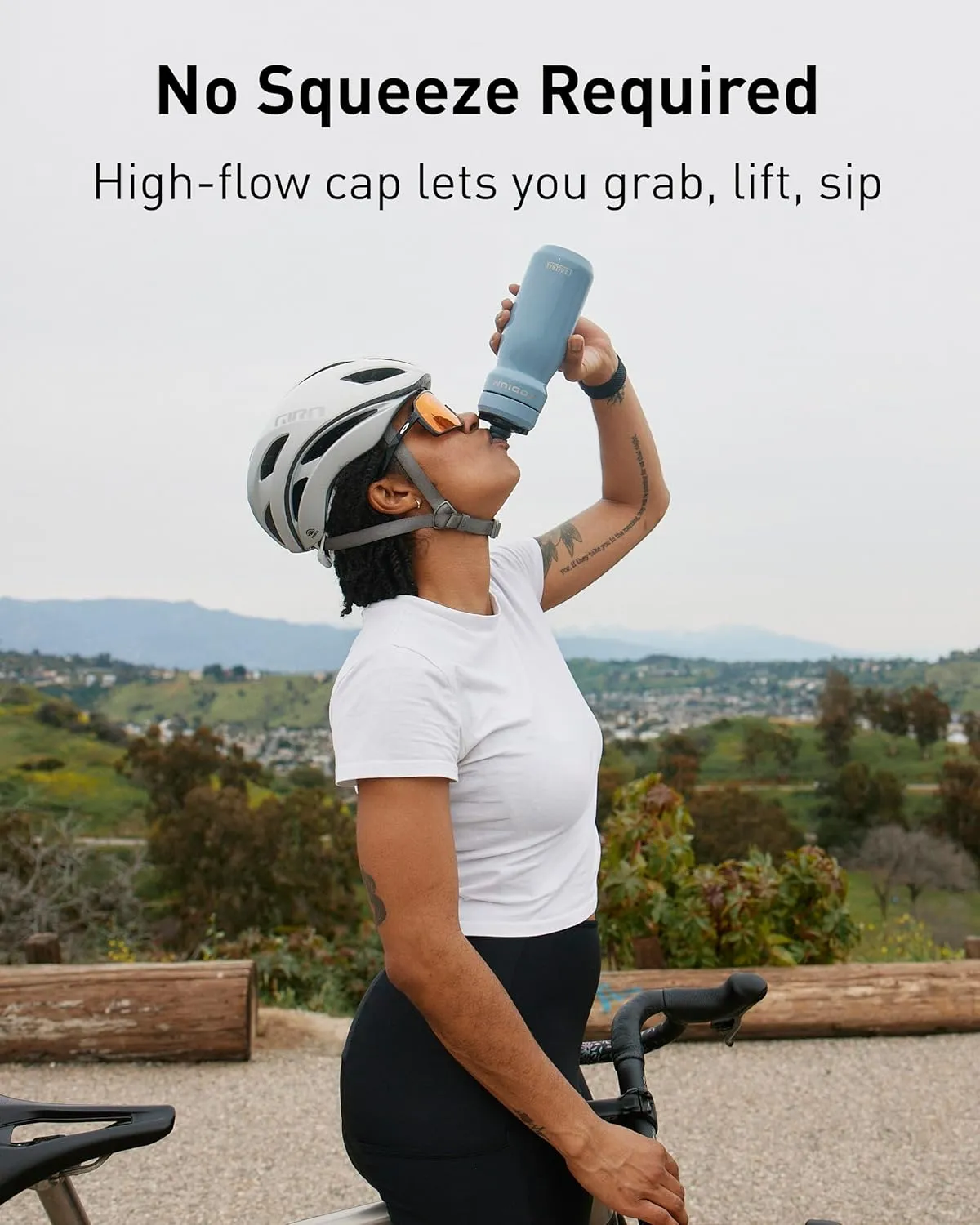 CamelBak Podium Steel Insulated Stainless Steel Bike Water Bottle – for Cycling, Fitness & Sports- Fits Most Bike Cages, 18oz - Moss