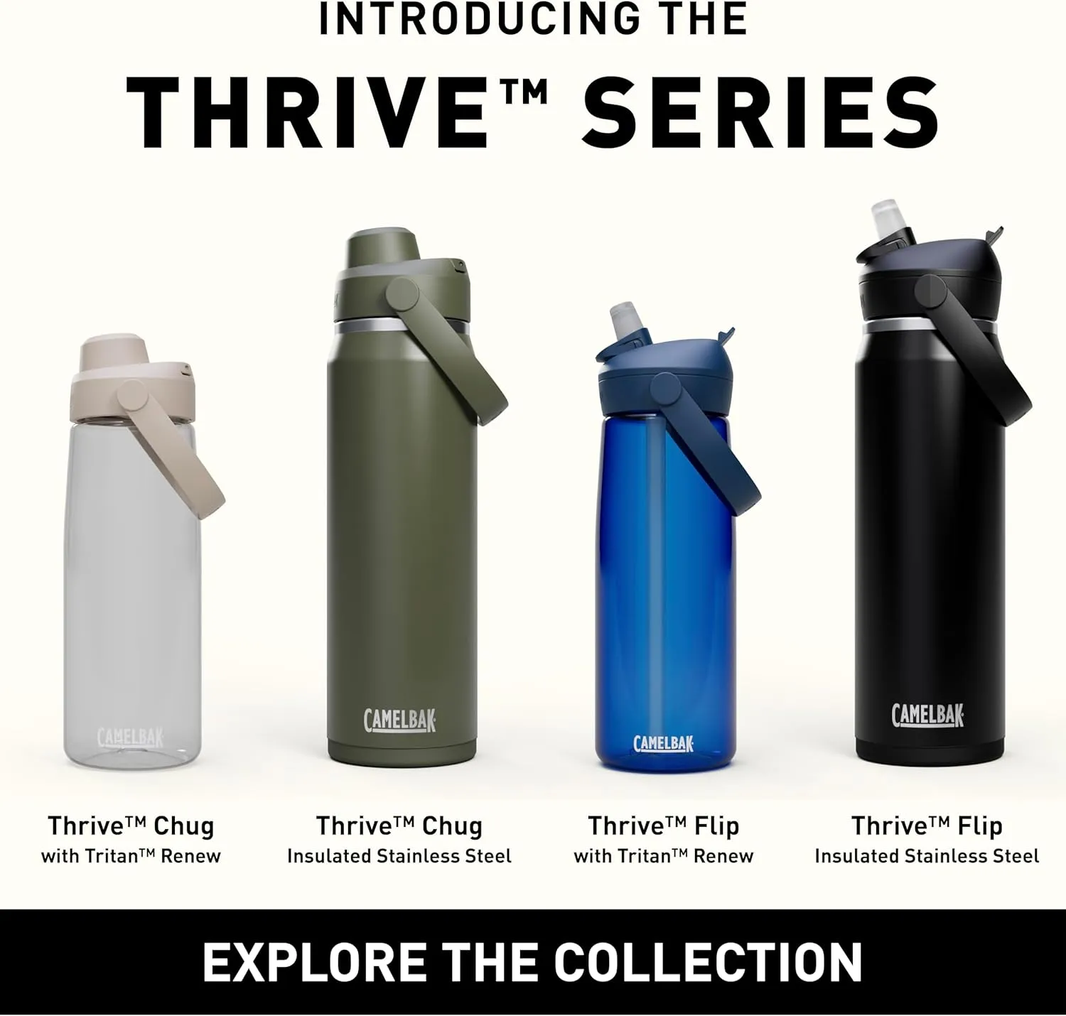 CamelBak Thrive Flip Straw Insulated Stainless Steel Water Bottle Sierra Red, 40oz