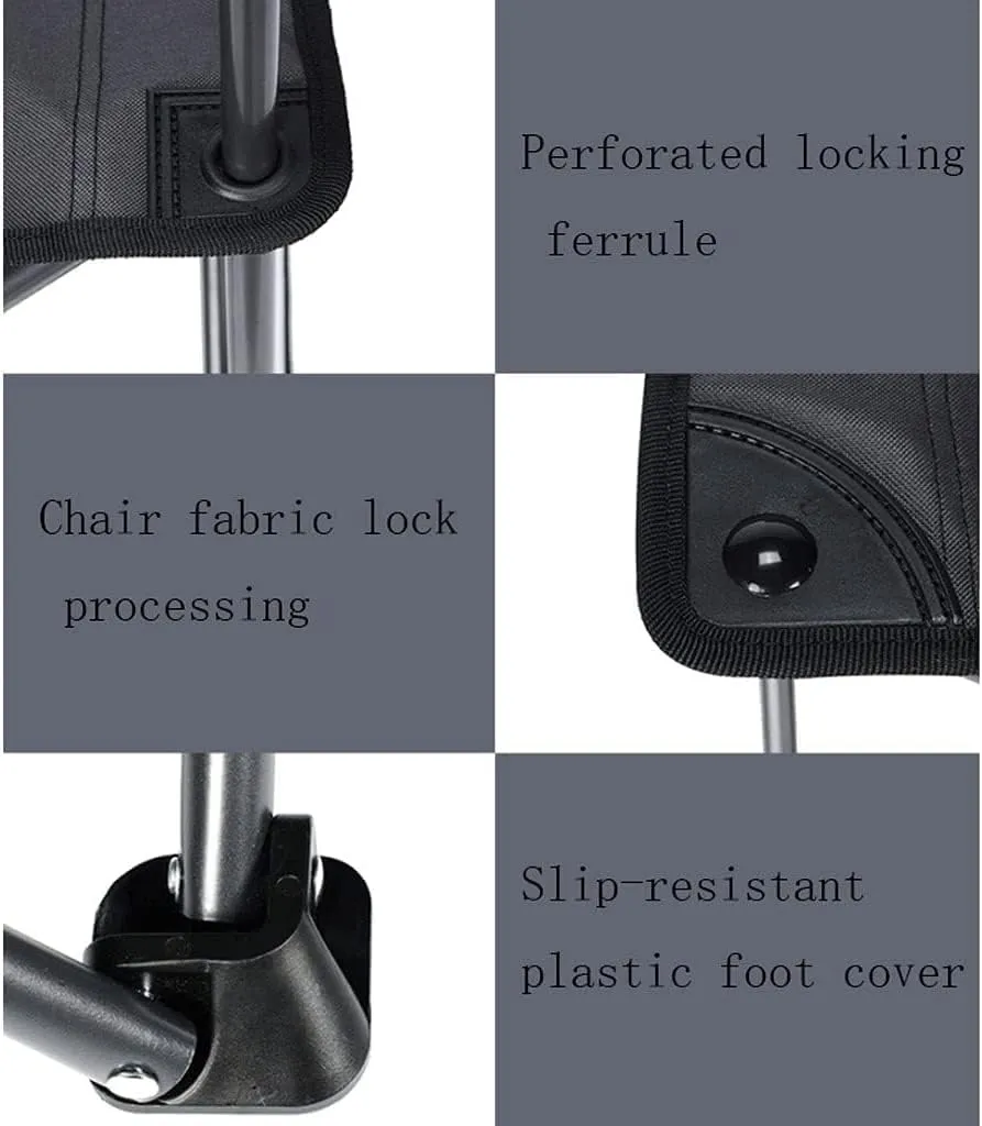 Camping Chair Camp Chair Folding Backrest Chair Lightweight Portable Small Stool Padded Seat for Camping Garden Trips s Outdoor Fishing Chair