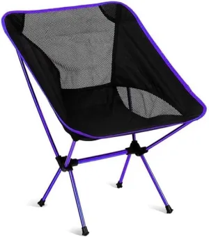 Camping Chair Portable Camping Chair Outdoor Lightweight Aluminum Moon Chair Leisure Camping Fishing Chair Folding Stool Folding Chair (Color : E) (C One Size)