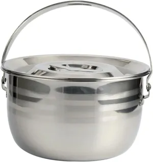 Camping Hanging Pot High Capacity Outdoor Cooking Pot Easy Clean Non-stick Saucepan