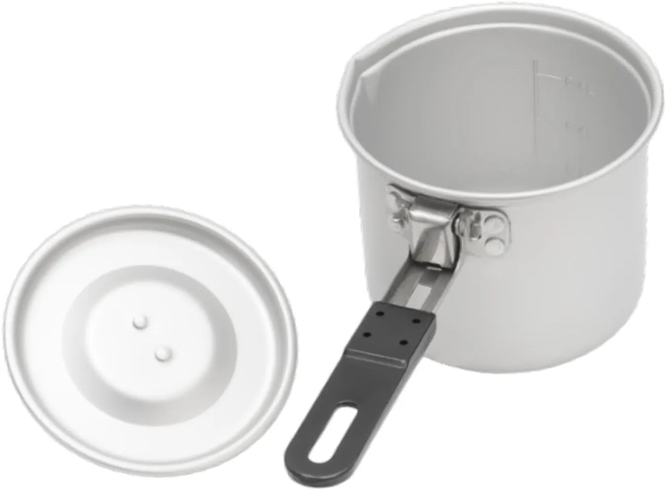Camping Pot with Foldable Handle and Lid Versatile, Portable Cookware Cooking Pot for Camping Home Campfire Traveling Picnic