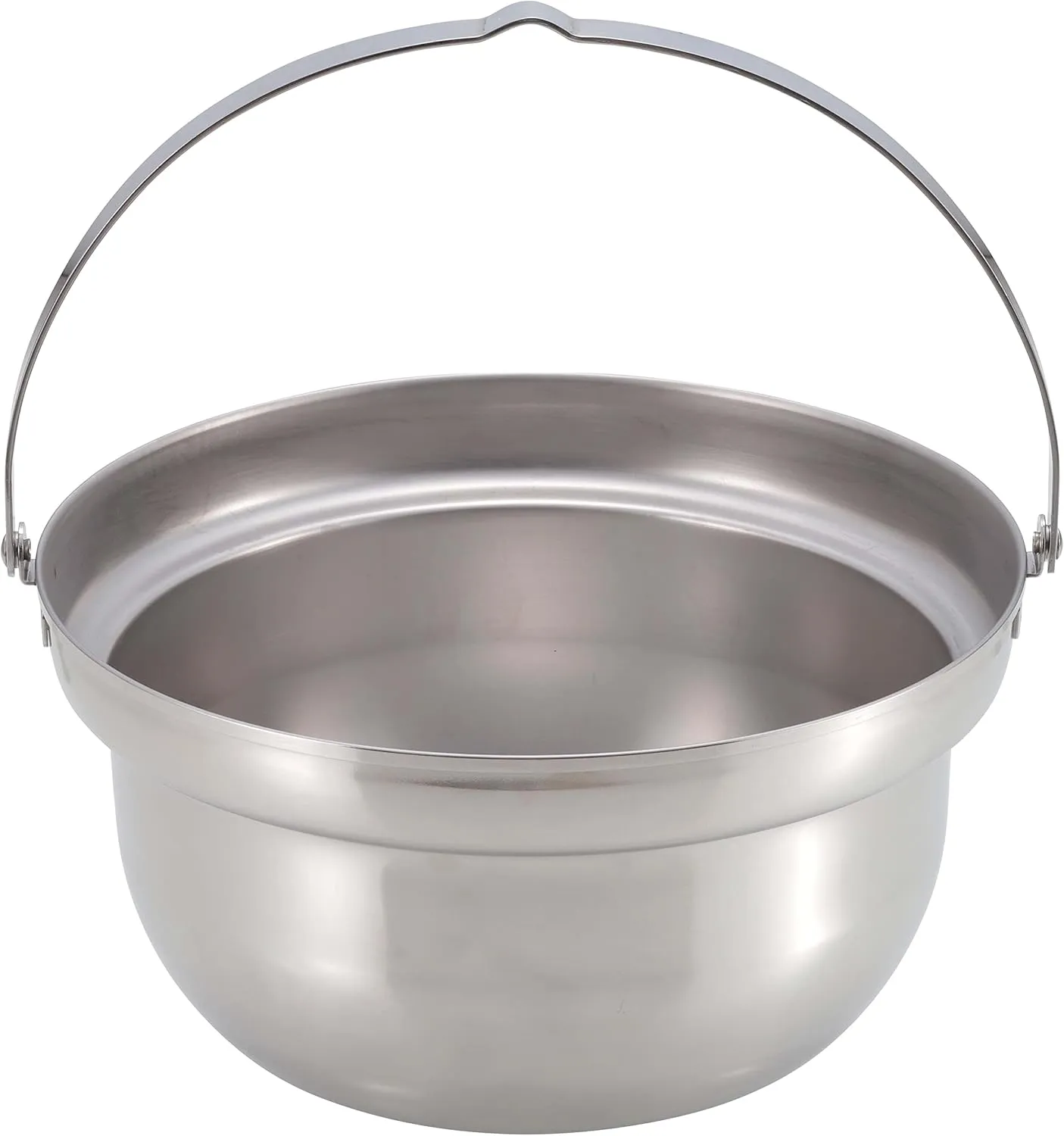 Captain Stag UH-4125 Outdoor Pot, Camping Bonfire Pot with Wooden Lid, 8.7 inches (22 cm), Stainless Steel, Made in Japan