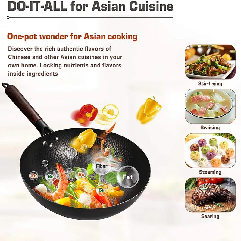 Carbon Steel Non-Stick Wok