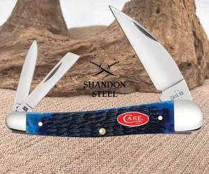 Case XX Seahorse Whittler Navy Bone 06889