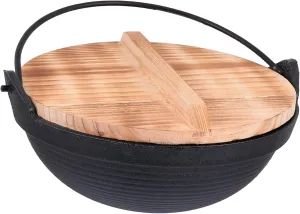 Cast for Outdoor Cooking 20cm Single Pot Hot Pot Non-stick Camping Cooking Saucepan Set