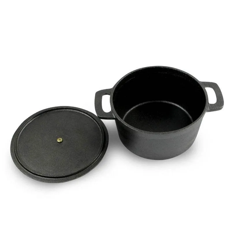 Cast Iron Uncoated Mini Milk Pot Baby Food Pot