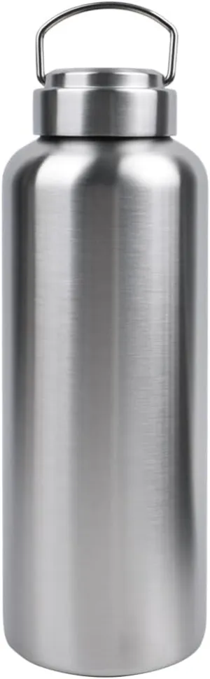 CDJ 52oz Uninsulated Single Wall Stainless Steel Water Bottle, Reusable Metal Water Bottle for Sports, Leakproof and Durable, Perfect for Hiking, Gym, Picnics, and Outdoor Activities