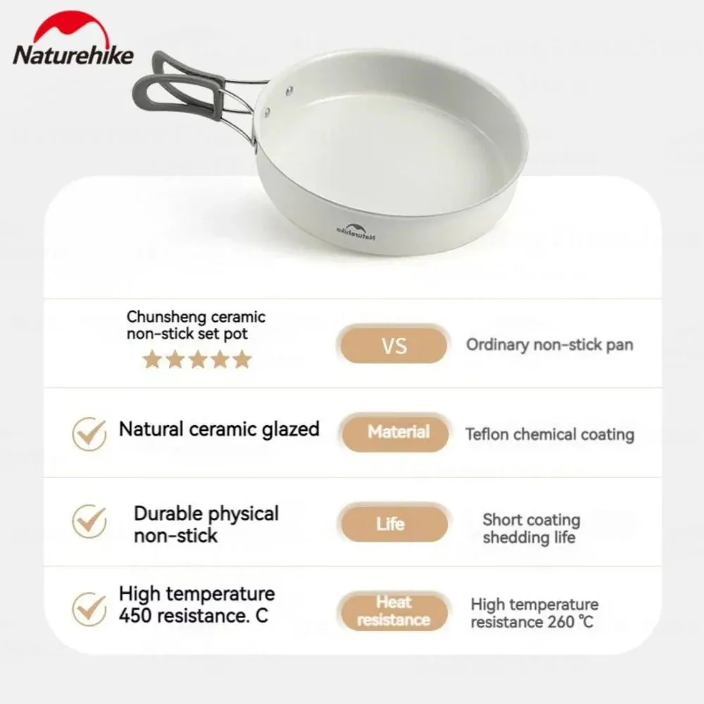 Ceramic Non-Stick 3-6 Persons Set Pot