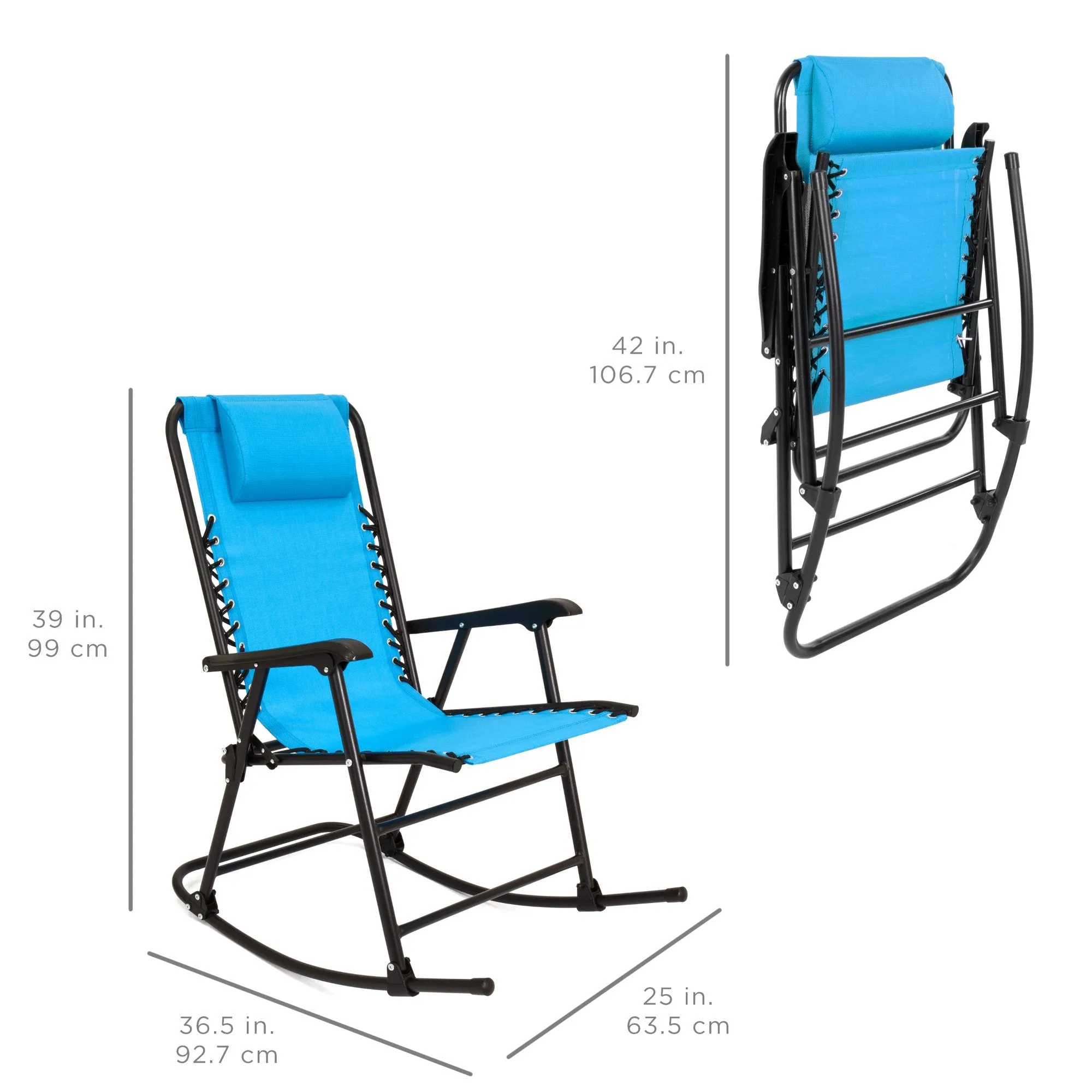 Chair Extensive selection Gravity Lounge Foldable Rocking Patio Zero Fast dispatch