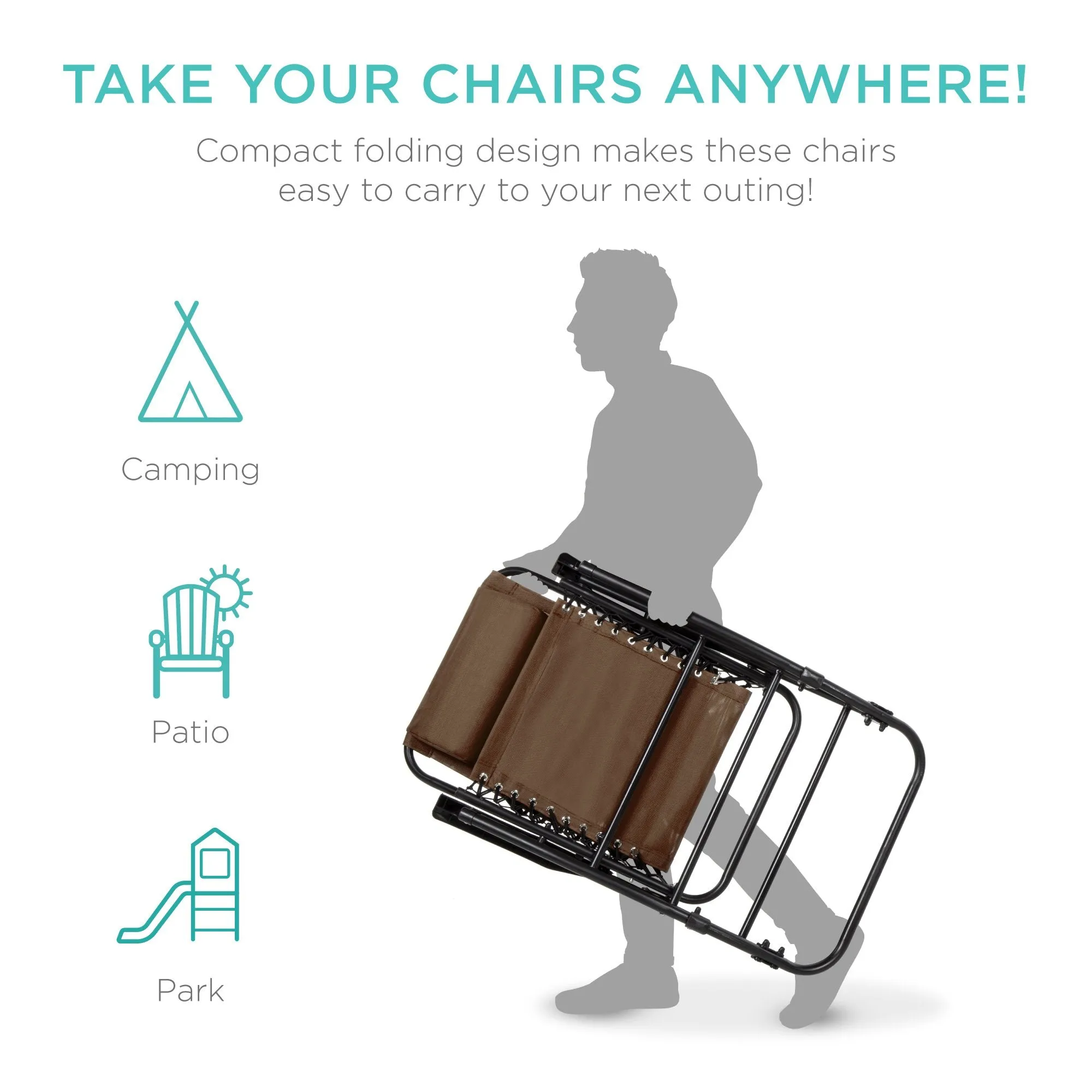 Chair Extensive selection Gravity Lounge Foldable Rocking Patio Zero Fast dispatch