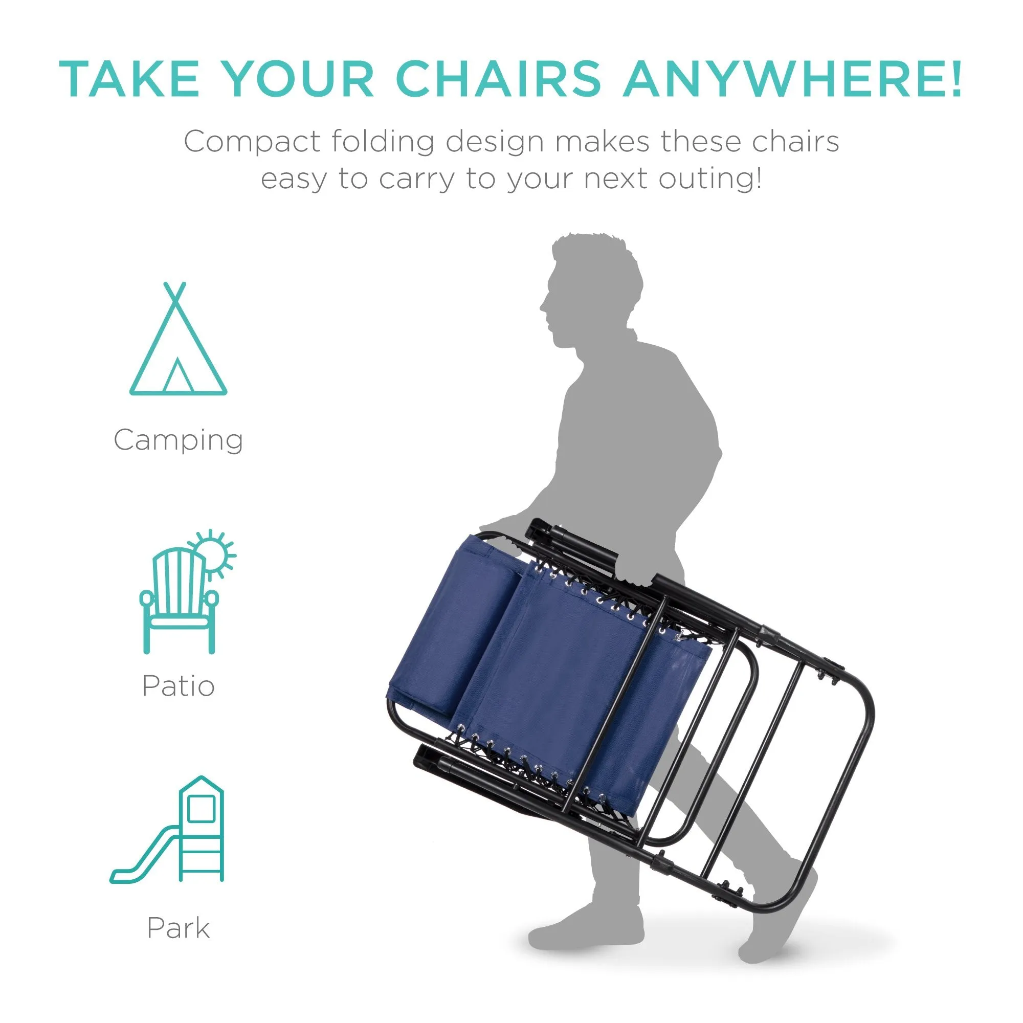 Chair Extensive selection Gravity Lounge Foldable Rocking Patio Zero Fast dispatch