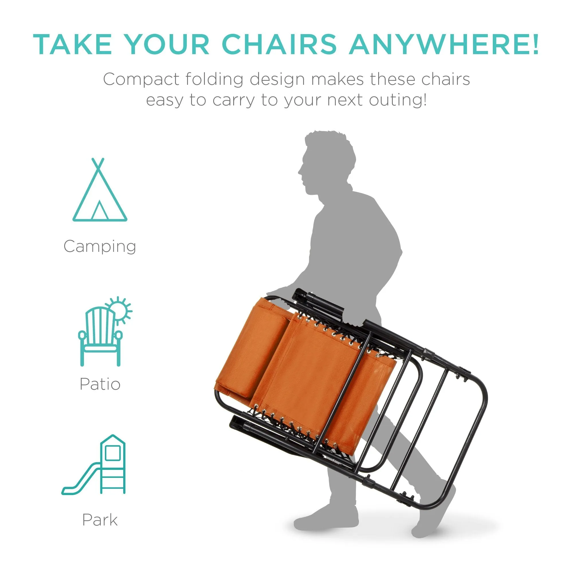 Chair Extensive selection Gravity Lounge Foldable Rocking Patio Zero Fast dispatch