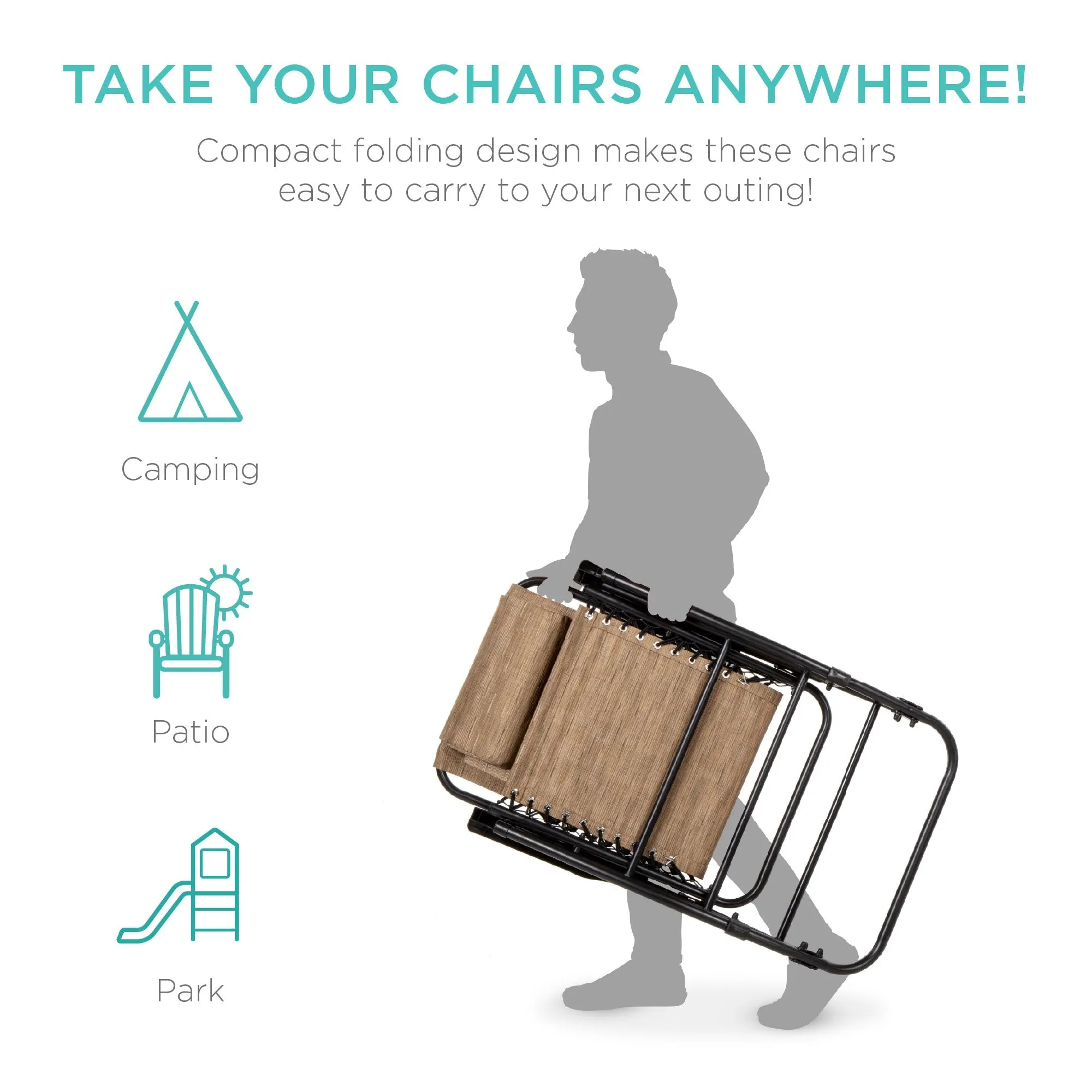 Chair Extensive selection Gravity Lounge Foldable Rocking Patio Zero Fast dispatch