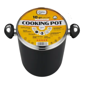 Champs Black Pot NS Speckled Inside w/ Glass Lid 3.1mm 14 qrt From Mexmax INC.