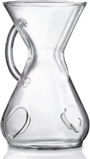 Chemex ChemAer Pour-Over Glass Handle Coffeemaker - 8-Cup - Exclusive Packaging