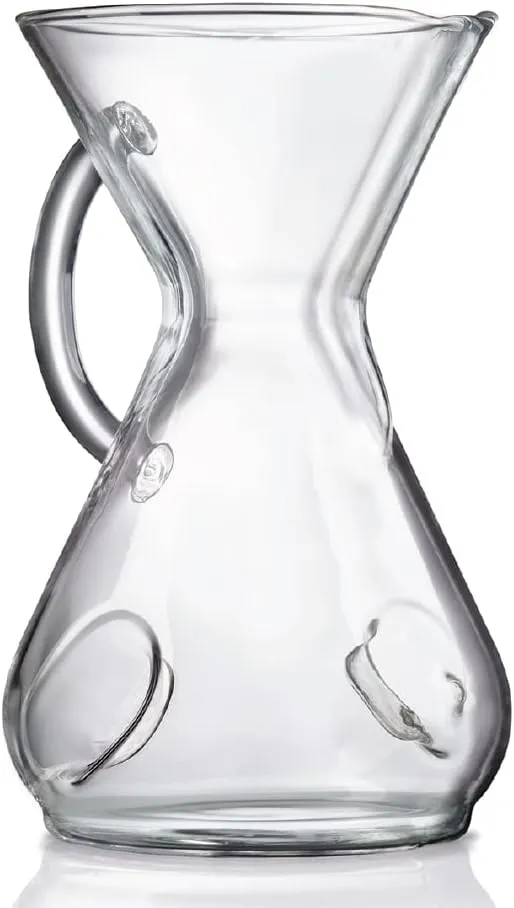 Chemex ChemAer Pour-Over Glass Handle Coffeemaker - 8-Cup - Exclusive Packaging